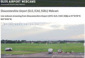 The Gloucestershire (Glos) Airport Webcam is launched.