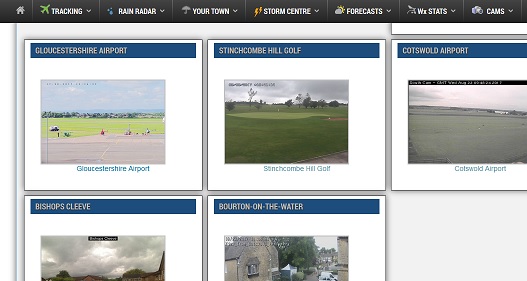 The Glos Airport Webcam is now featured on the Cotswold Weather site