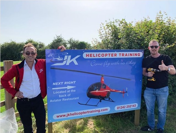 James Kenwright has just completed 4 years of helicopter pilot training at Gloucestershire airport.